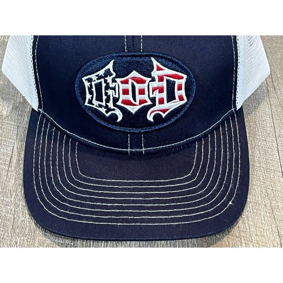 Drury Outdoors DOD Snapback Adjustable Trucker's Hat Red/White/Blue - Picture 7 of 10